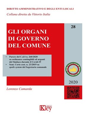 cover image of Gli organi di Governo del Comune